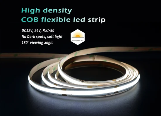 Maßgeschneiderter DC24V RGB COB LED-Beleuchtungsstreifen für Dekorationsbeleuchtung